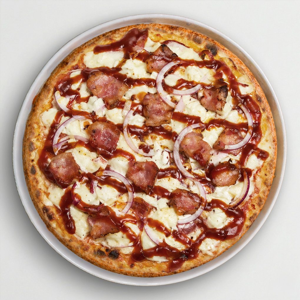 BBQ Chicken Pizza.